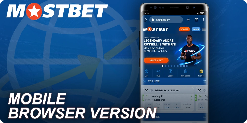 Mostbet Mobile version of the site
